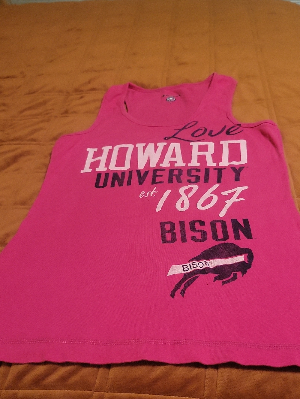 Howard University Pink Bison Tank Top Sz. Medium